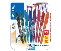 Pilot Pen Pultas - Trinamų rašiklių rinkinys - Frixion Ball X 8 + 1 nemokamas tvarkaraštis - Vidutinė smaigalys - Rašalas: Juodas, Mėlynas, Raudonas