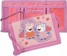 Undercover Piniginė piniginė su virvele aplink kaklą Velcro Peppa Pig