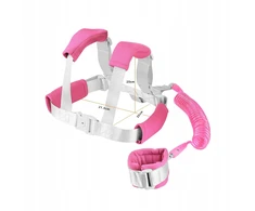 Pink 1,5M APYRANĖS SAUGUS VAIKAS ANTI KIDDING Rožinis LOCK