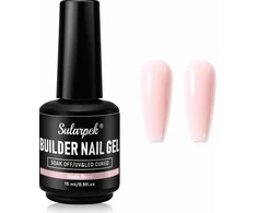 Pink GEL 15ml DAUGIFUNKCINIS NUDE Rožinis STATYBINIS AKRIGELINIS STIPRINANTIS PAGRINDAS