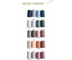 Pintas boho makramė čiulptuko pakabukas SPALVOS