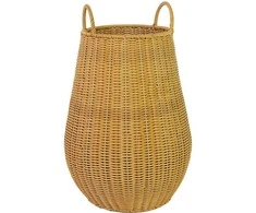 Pintas krepšys su rankenomis FYD Ø20cm H44cm natūralios spalvos