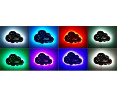 Pio-Art Debesų naktinė lempa pavadinimu STARS COLORS TO PASIRINKTI IŠ RGB LED tinklo