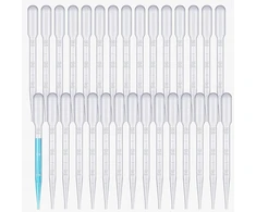 PIPETĖ 100 Vnt. 3ml PLASTIKINIS VIENkartinis LABORATORIJOS SOFT FLEXIBLE