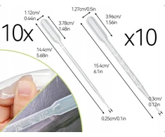 PIPETĖ 20 Vnt. PLASTIKINĖS SVARSTYKLĖS TIKSLIUS DAUGIFUNKCINIS ILGAUS DOTUVAS