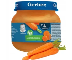 Pirmosios Daržovės Vakarienės Gerber Brokoliai Morkos nuo 4 mėnesių 6x 80 g