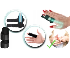 Pirštų ortozės rankų stabilizatorius, Fit4Med, UNIVERSALUS, juoda