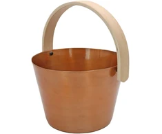 Pirties kubiliukas SAUNIA, 5 l, aliuminio, vario sp., beržo rankenėlė