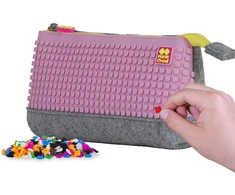 Pixelbags Pixie Crew pieštukinė su rožiniu skydeliu, 20.3x12x3.7 cm