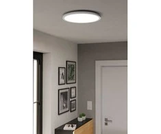 Lubinis šviestuvas Plafoninis LED šviestuvas EGLO ROVITO-R IP44 18W 2700-6500K 2300lm baltas Ø39cm su pultu