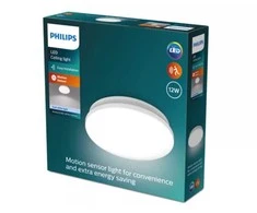 Lubinis šviestuvas Plafoninis LED šviestuvas PHILIPS ACUNA 12W 4000K 1500lm su judesio davikliu Ø24,5x6,3cm