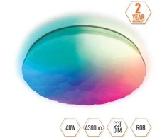 Lubinis šviestuvas SpectorLight Plafoninis LED šviestuvas SPECTOR LIGHT, 40W + 8W