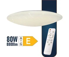 Lubinis šviestuvas Plafoninis LED šviestuvas SPECTOR LIGHT,IP20,80W,8800lm,3000-6000K, DIM,ø76cm,su pultu