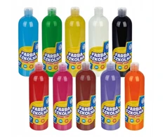 Plakatinių dažų rinkinys Astra 500 ml 10 spalvų