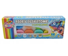 Plakatinių dažų rinkinys "sweet Colours", 12 pastelinių spalvų, 20 ml