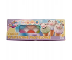 Plakatinių dažų rinkinys "sweet Colours", 12 pastelinių spalvų, 20 ml