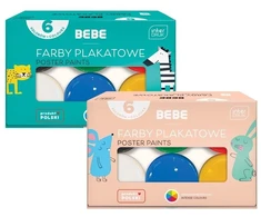 Teka Plakatų dažai Bebe Interdruk, 6 spalvos, 6x20 ml