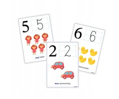 PLANSZE EDUKACYJNE KARTY - CYFRY LICZBY CYFERKI (0 - 10) - LearnHow