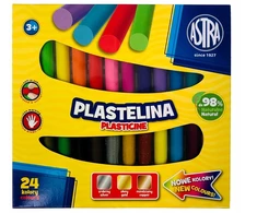 Plastelina 24 kolory ASTRA