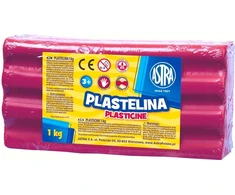 Plastelina Astra 1kg - Rožinė, Minkšta ir Lengvai Formuojama