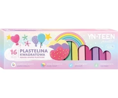 Plastelina kwadratowa 16 kolorów YN TEEN Pastel Interdruk
