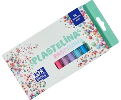 Plastelina Oxford Pastel Mix, 12 spalvų