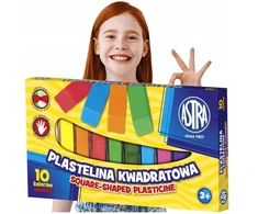 Plastelinas Astra, 10 spalvų, minkšta ir nelimpanti