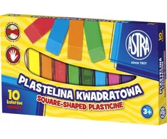 Plastelinas Astra, 10 spalvų, minkšta ir nelimpanti