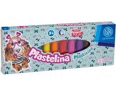 Plastelino rinkinys Astra, 12 spalvų