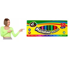 Plastelino rinkinys Astra, 12 spalvų