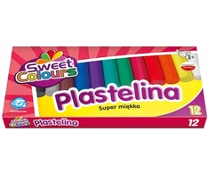 Plastelinos rinkinys 12 spalvų, Koma Plast