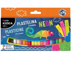 Plastelinos rinkinys 24 spalvos Kidea
