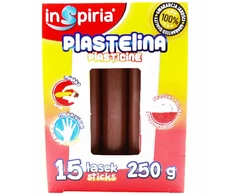 Plastelinos rinkinys Inspiria: 15 lazdelės, 250g, 12 ryškių spalvų