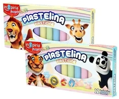 Teka Plastelinos rinkinys Inspiria Pastelove, 12 pastelinių spalvų