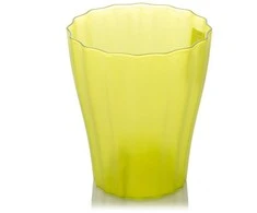 Plastia Dekoratyvinis gėlių vazonas Ola D13cm H15.5cm plastikinis/š.žalias