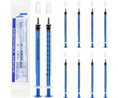 PLASTIKAS 1ml 10 Vnt. SU dangteliais NEsterilis DAUGIFUNKCINIS MATAVIMAS