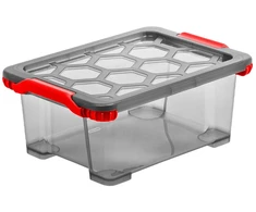 Dėžė su dangčiu Evo Total Rotho 39.3x28.3x16cm/11L permatoma/pilka
