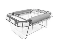 Plastikinė dėžė fiksuojamu dangčiu Pro Box Plast Team 0.4L permatoma