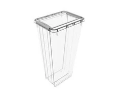 Plastikinė dėžė fiksuojamu dangčiu Pro Box Plast Team 48L permatoma