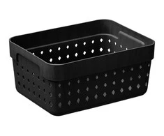 Plastikinė dėžė Seoul L Plast Team 7.3x11.8x15.8cm juoda