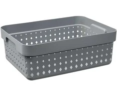 Plastikinė dėžė Seoul M NHG 13.1x26.8x35.7cm pilka