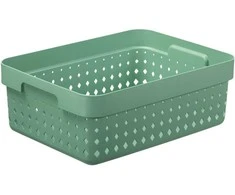 Plastikinė dėžė Seoul M NHG 13.1x26.8x35.7cm rozmarinų žalia