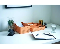 Plastikinė dėžė Seoul M Plast Team 5x7.8x23.8cm rausva
