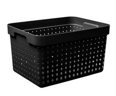 Plastikinė dėžė Seoul Plast Team L/26.8x35.7x20.9cm juodas