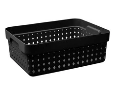 Plastikinė dėžė Seoul Plast Team M/26.8x35.7x13.1cm juodas
