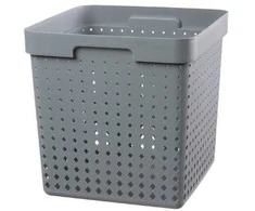 Plastikinė dėžė Seoul PLAST TEAM XL/29.5x29.5x29.5cm pilka