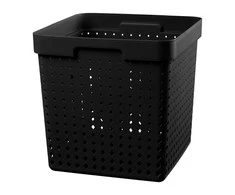 Plastikinė dėžė Seoul Plast Team XL/29.6x29.6x29.6cm juodas