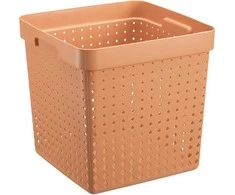Plastikinė dėžė Seoul XL Plast Team 29.6x29.6x29.6cm rausva