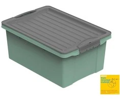 Plastikinė dėžė su dangčiu Compact Eco Line 13L/39.5x27.5x18cm Mistletoe Žalias