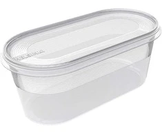 NHG Plastikinė dėžutė maistui užšaldyti Plast Team 0.8L/19x9x7.9cm Helsinki